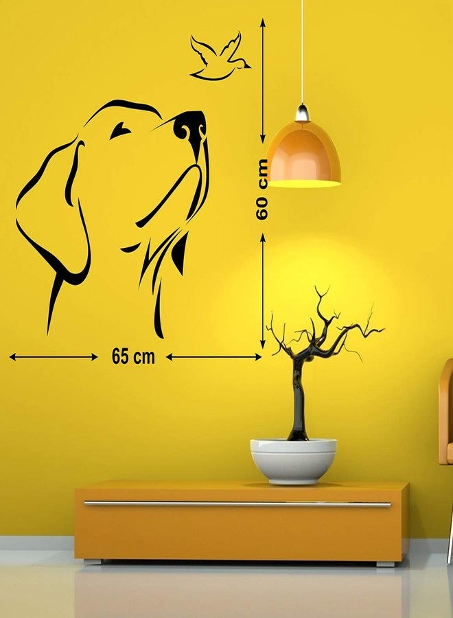 Wallstick ملصقات جدارية على شكل كلب (فينيل 65 سم × 60 سم) - Image 3